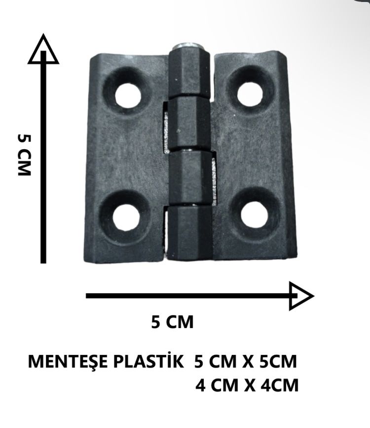 MENTEŞE SERT PLASTİK 4 CM X 4 CM