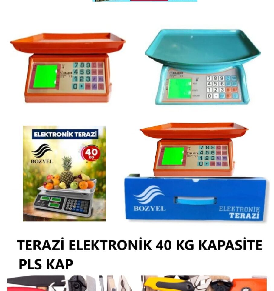 TERAZİ DİJİTAL ELEKTRONİK 40 KG RENKLİ