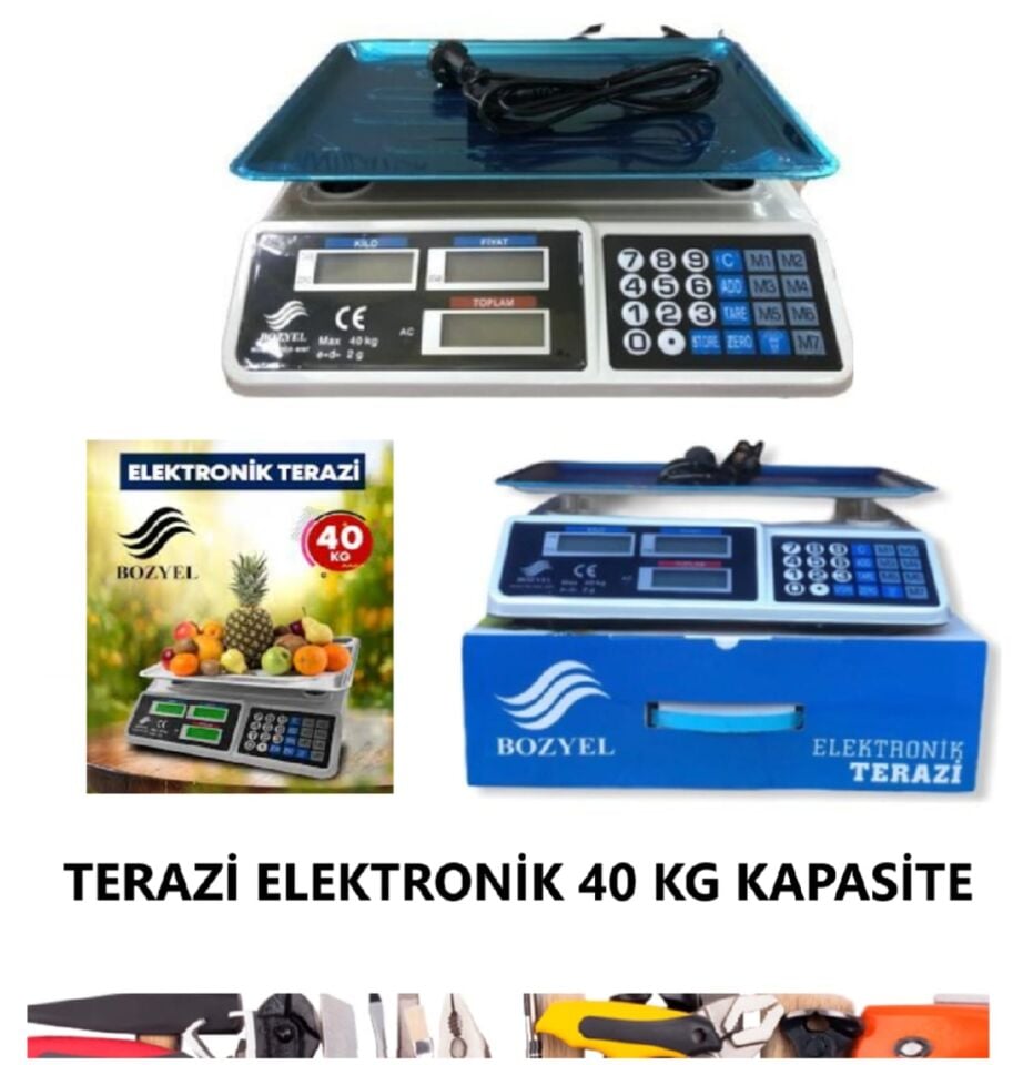 TERAZİ DİJİTAL ELEKTRONİK 40 KG ŞARZLI