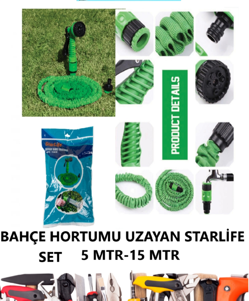 HORTUM SETİ UZAYAN STARLİFE 5 MTR-15 MTR