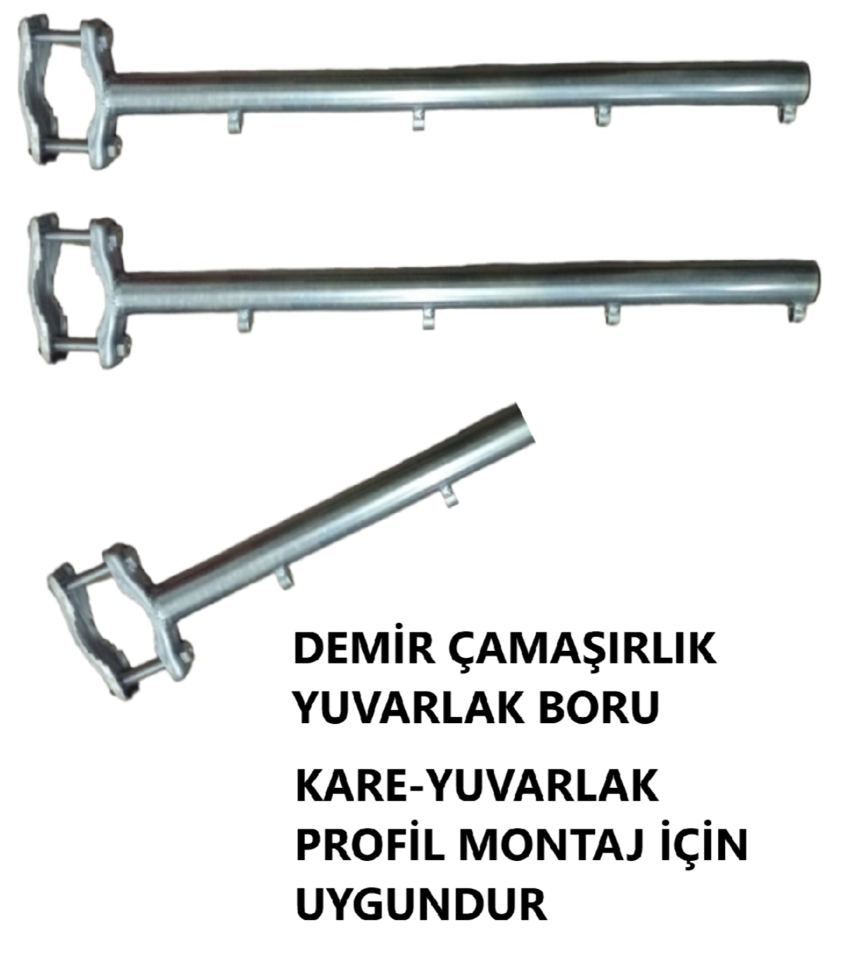 ÇAMAŞIRLIK BALKON DEMİR YUVARLAK ASKILIK