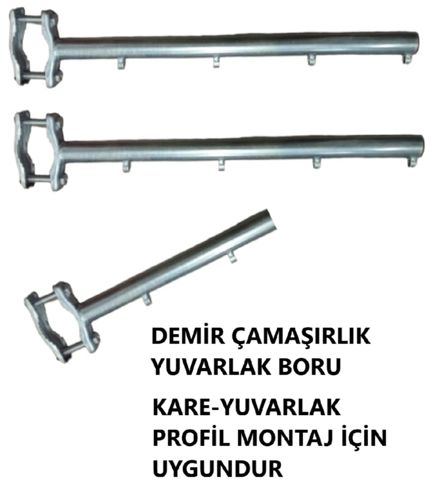 ÇAMAŞIRLIK BALKON DEMİR YUVARLAK ASKILIK