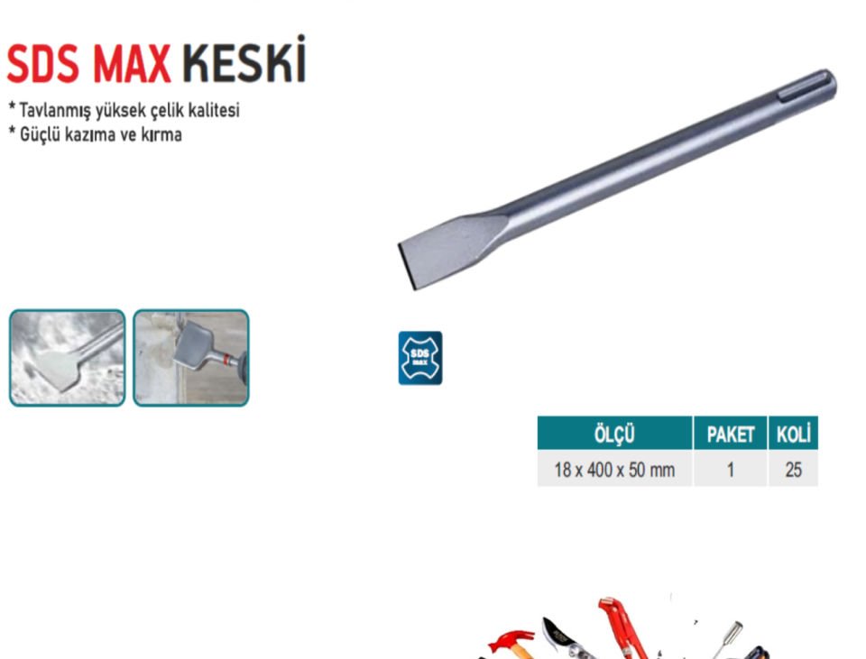 SDS MAX KESKİ18X400X25 MM
