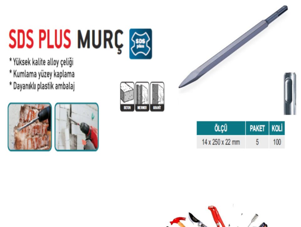 SDS PLUS MURÇ 14X250X22 MM