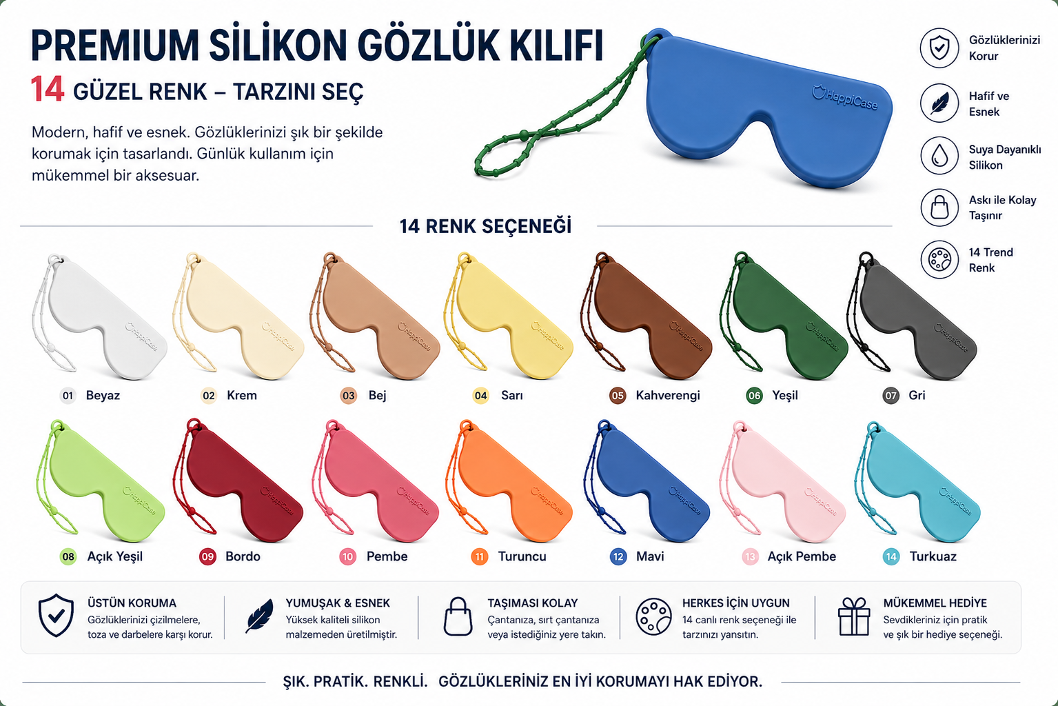 Yeni nesil gözlük kılıfı