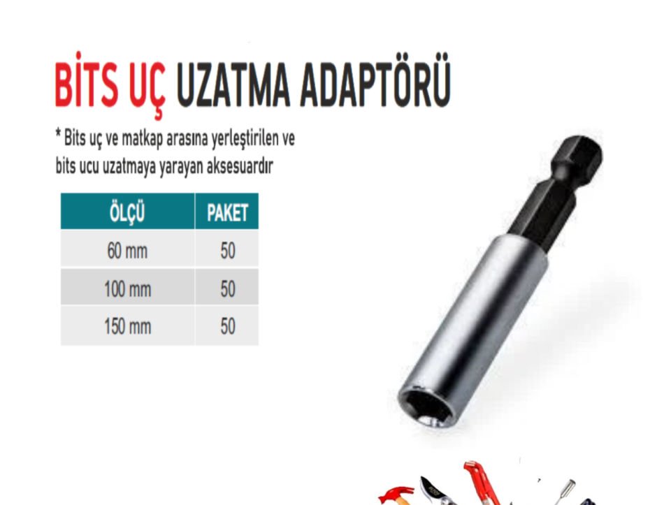 BİTS UÇ UZATMA ADAPTÖRÜ 150 MM