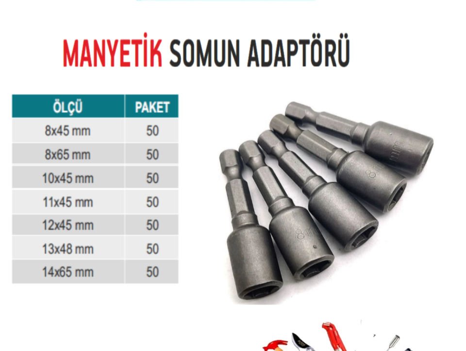 ÇATI LOKMASI SOMUN ADAPTÖRÜ 13 X 48 MM