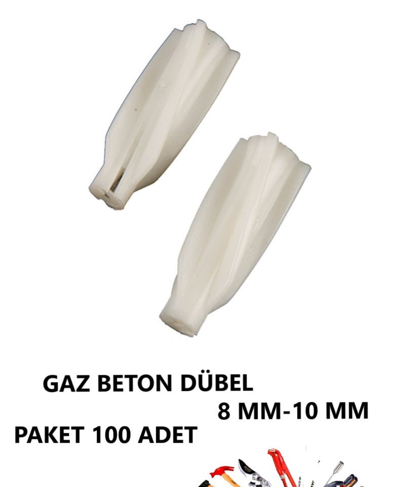 DÜBEL GAZ BETONU 10 MM