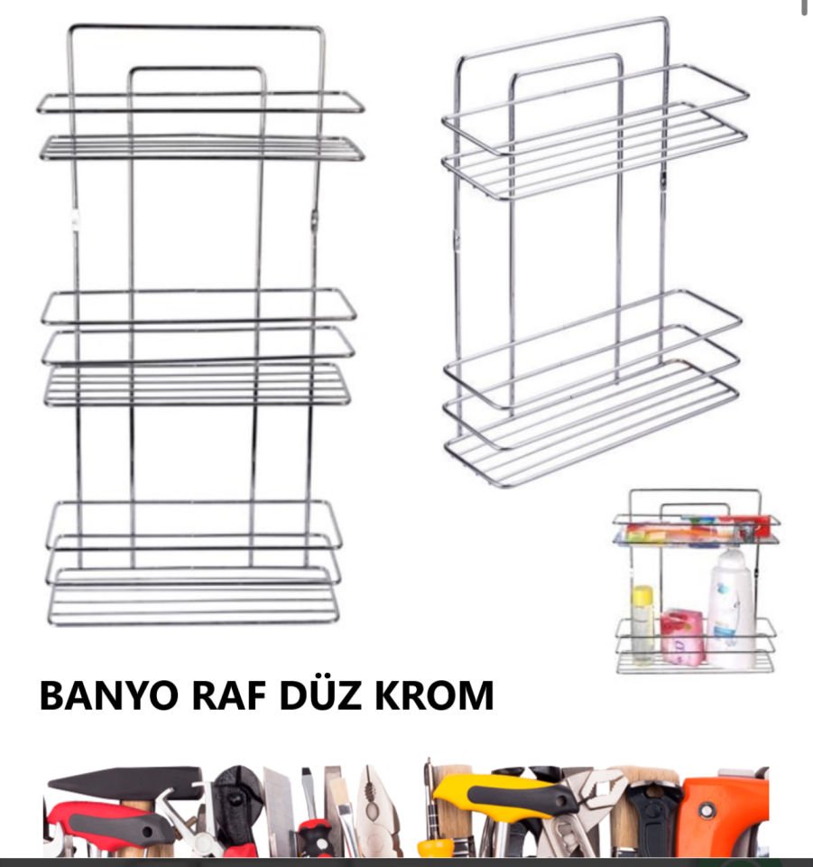 DÜZ RAF 3 KATLI KROM
