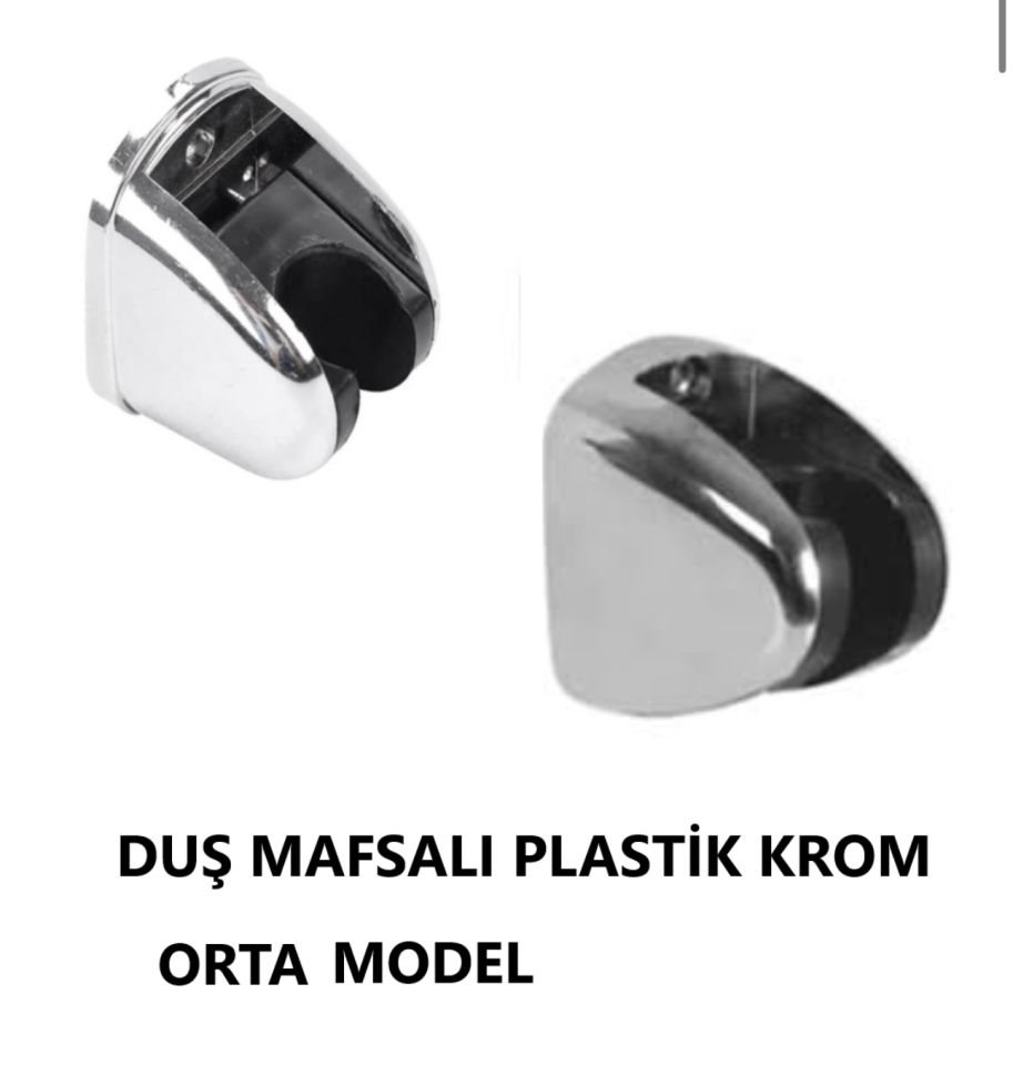 DUŞ BAŞLIĞI TUTUCU KROM PLASTİK ORTA