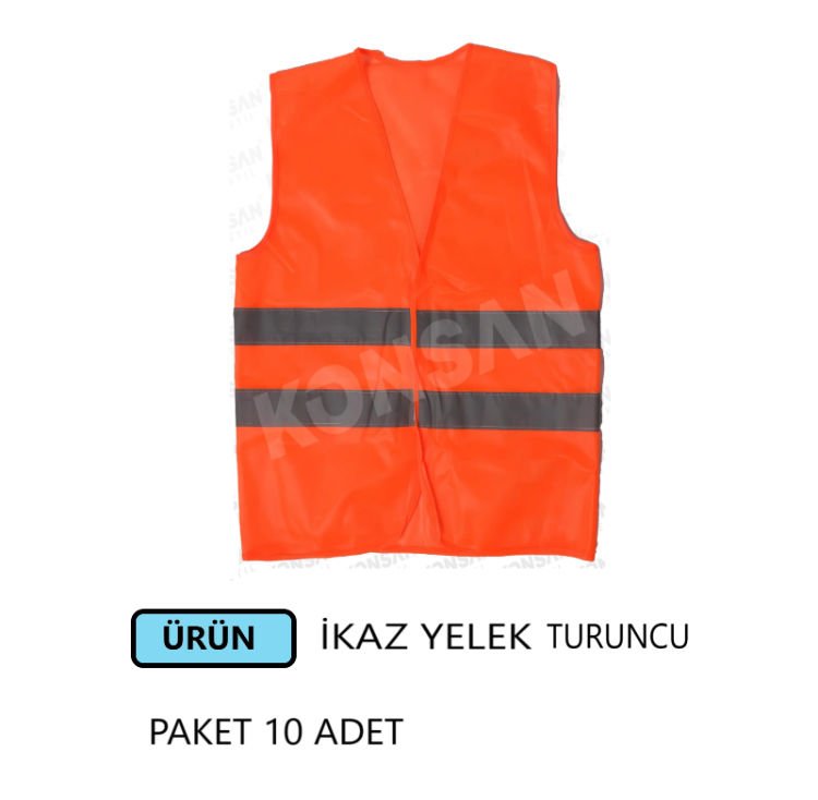 İKAZ YELEK TURUNCU