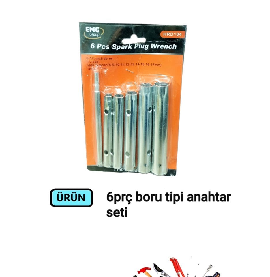 KOVAN ANAHTAR SET BORU TİPİ 6 PARÇA