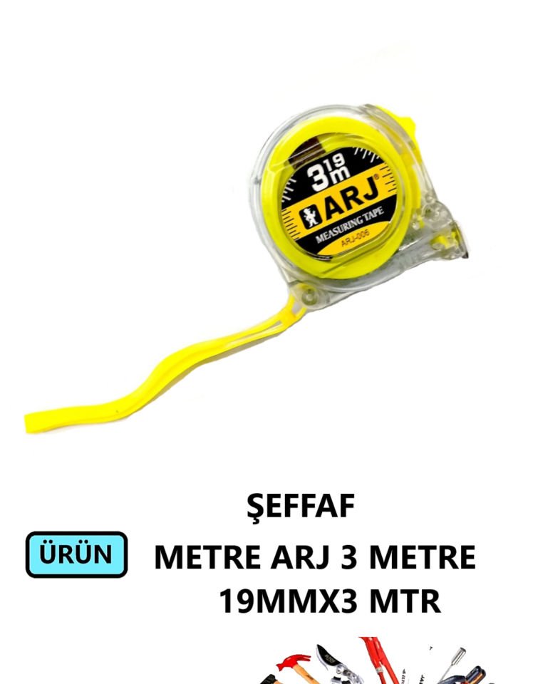 METRE ARJ ŞEFFAF 19 MMX3 METRE