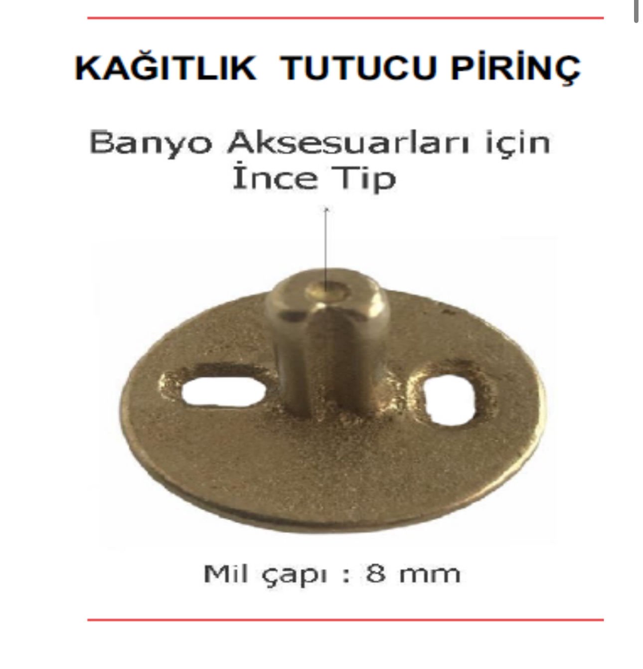 KAĞITLIK TUTUCU PİRİNÇ KALFAM