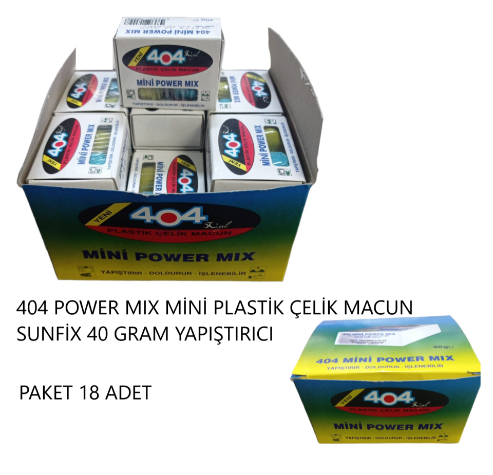 ÇELİK MACUN YAPIŞTIRICI 404 POWERMİX 40 GR