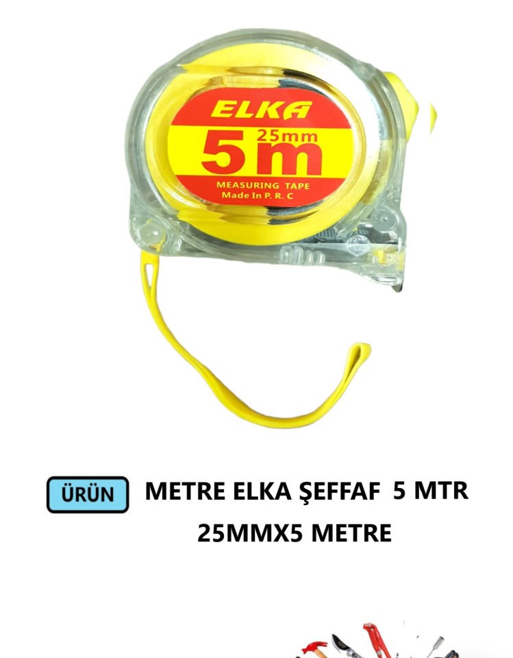 METRE ELKA ŞEFFAF 25MMX5 METRE