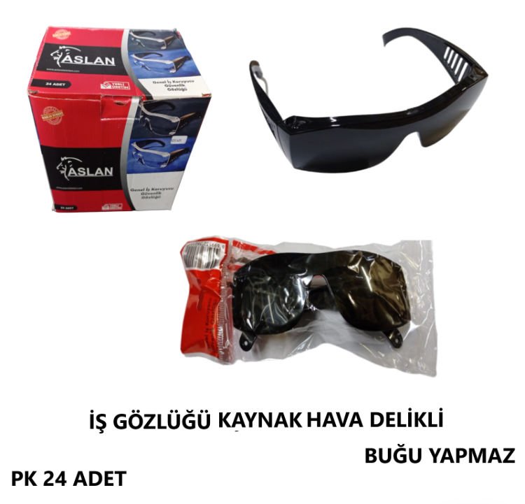 İŞ GÖZLÜĞÜ KAYNAK SİYAH HAVA DELİKLİ