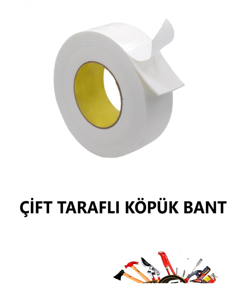 ÇİFT TARAFLI KÖPÜK BANT 18MMX10 MTR