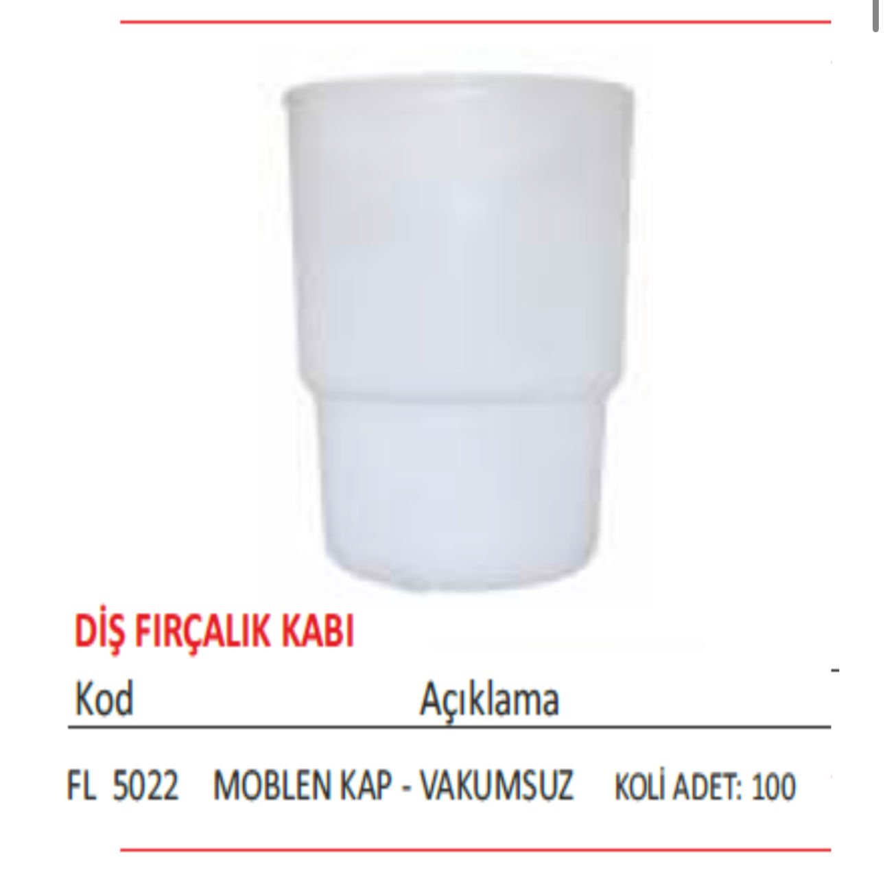 DİŞ FIRÇALIK CAM KAP KALFAM