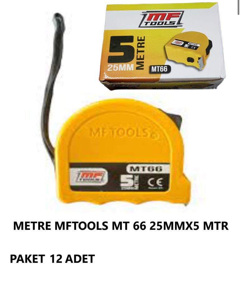 METRE MF ARAÇLARI MT66 SARI 25 MMX5 METRE