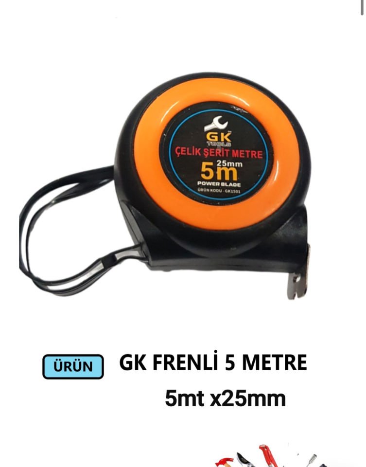 METRE GK FRENLİ 25MMX5 METRE