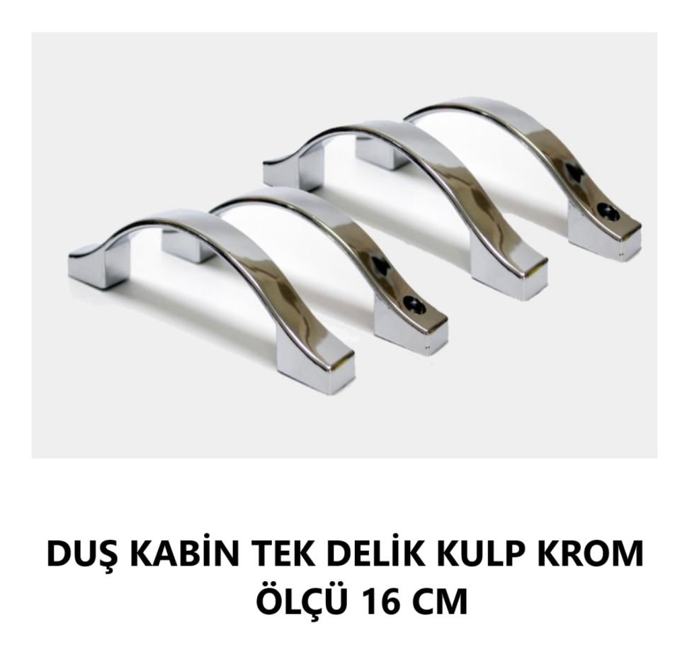 DUŞ KABİN TEK DELİK KULP KROM