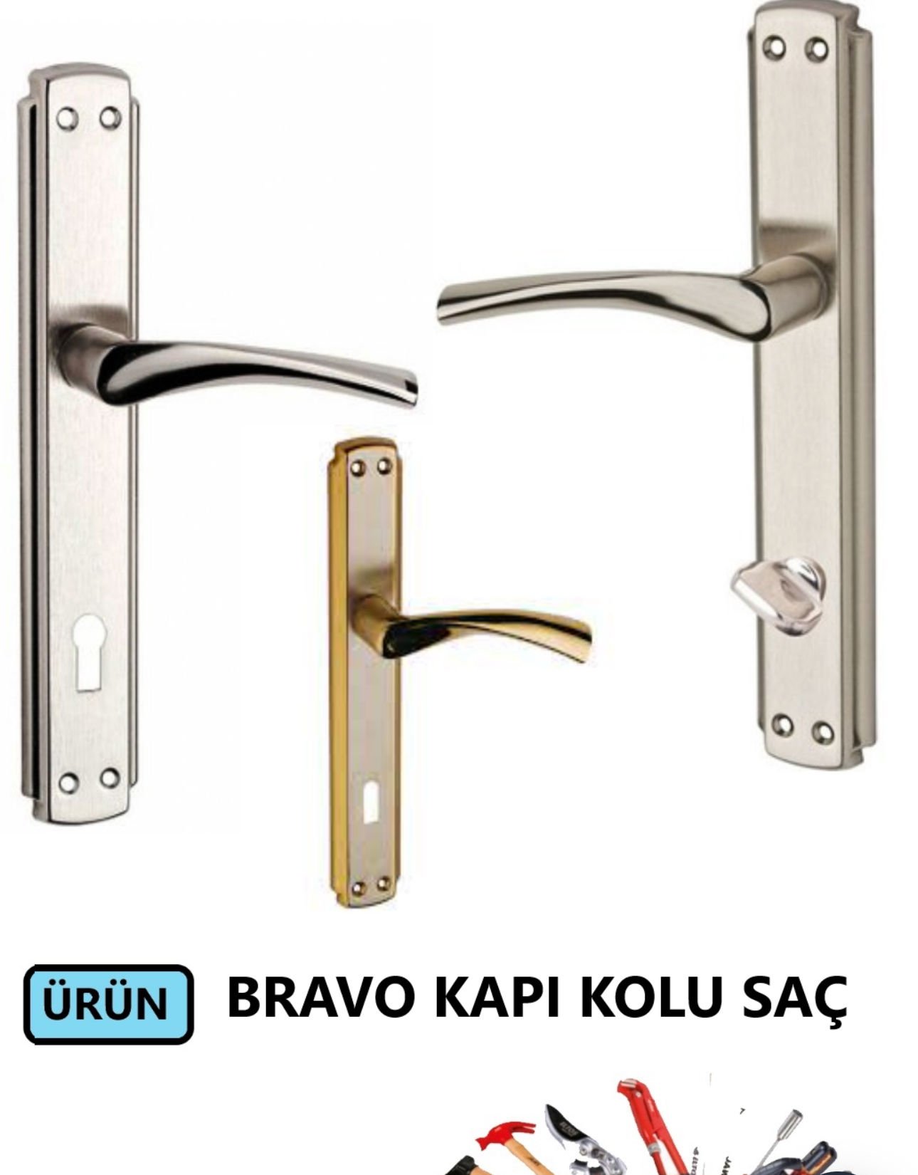 KAPI KOLU BRAVO NİKEL-SATEN WC SAÇ