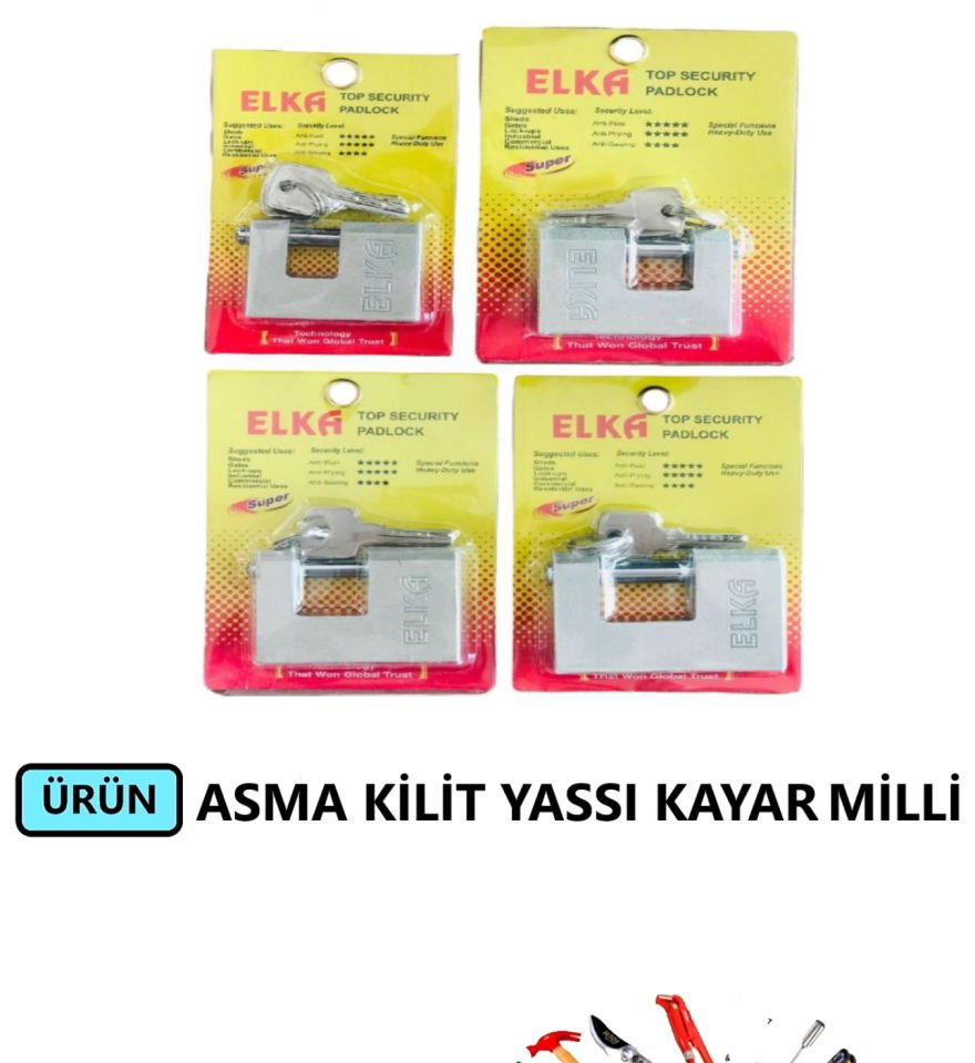ASMA KİLİT YASSI KAYAR MİLLİ 70 MM