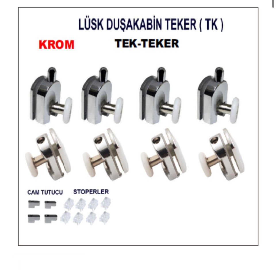 DUŞ TEKER TEK TEKER KROM TAKIM