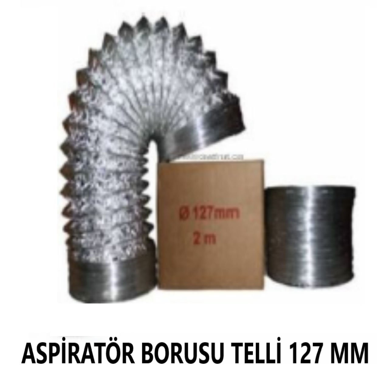 ASPİRATÖR BORUSU TELLİ 127 MM 5 METRE