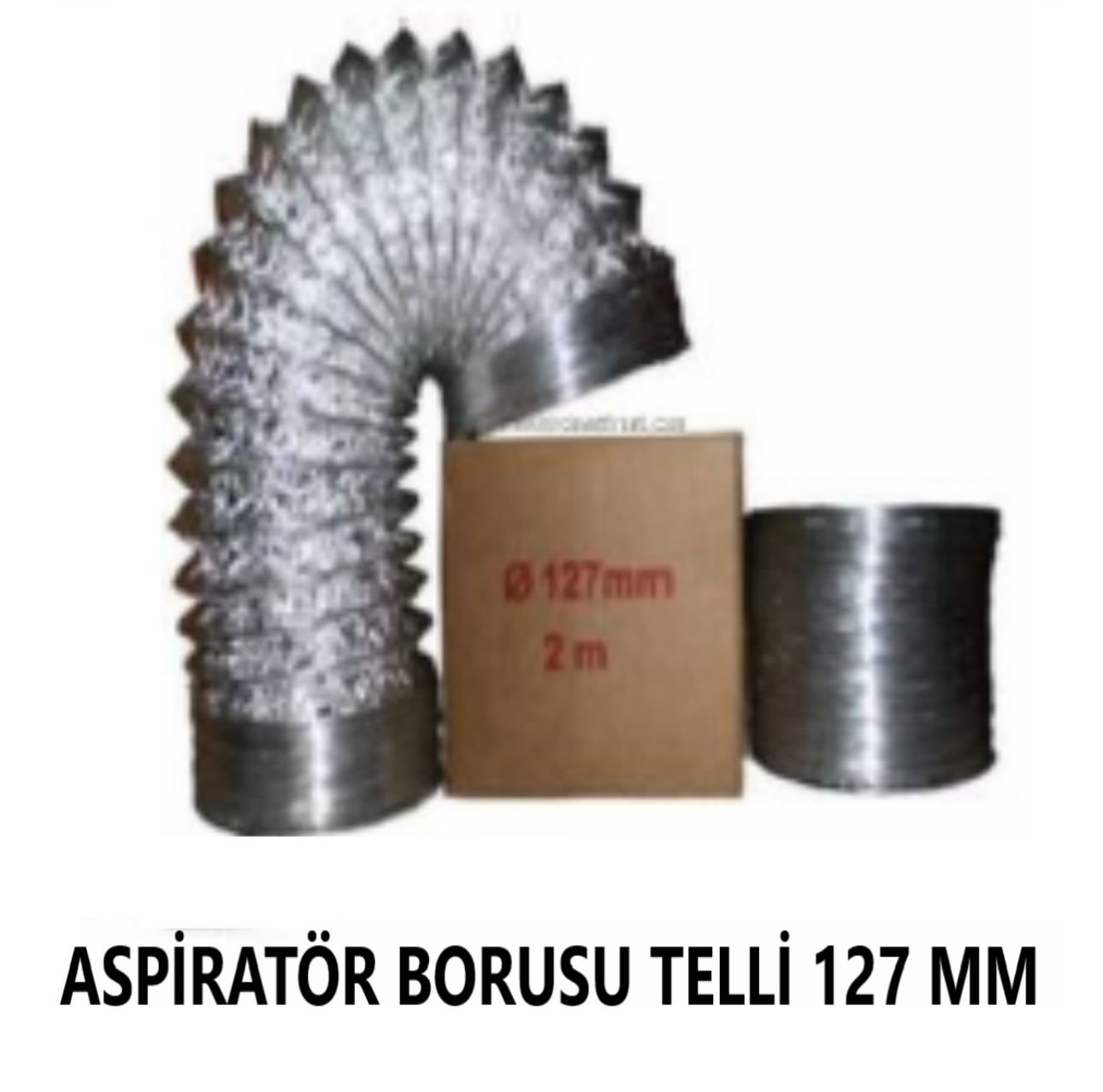 ASPİRATÖR BORUSU TELLİ 127 MM 3 METRE