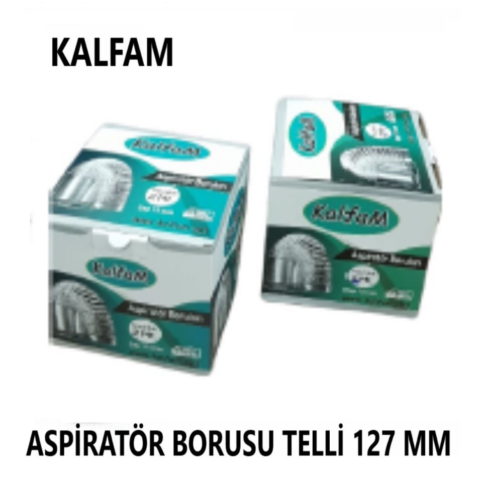 ASPİRATÖR BORUSU TELLİ 127 MM 2 METRE KALFAM