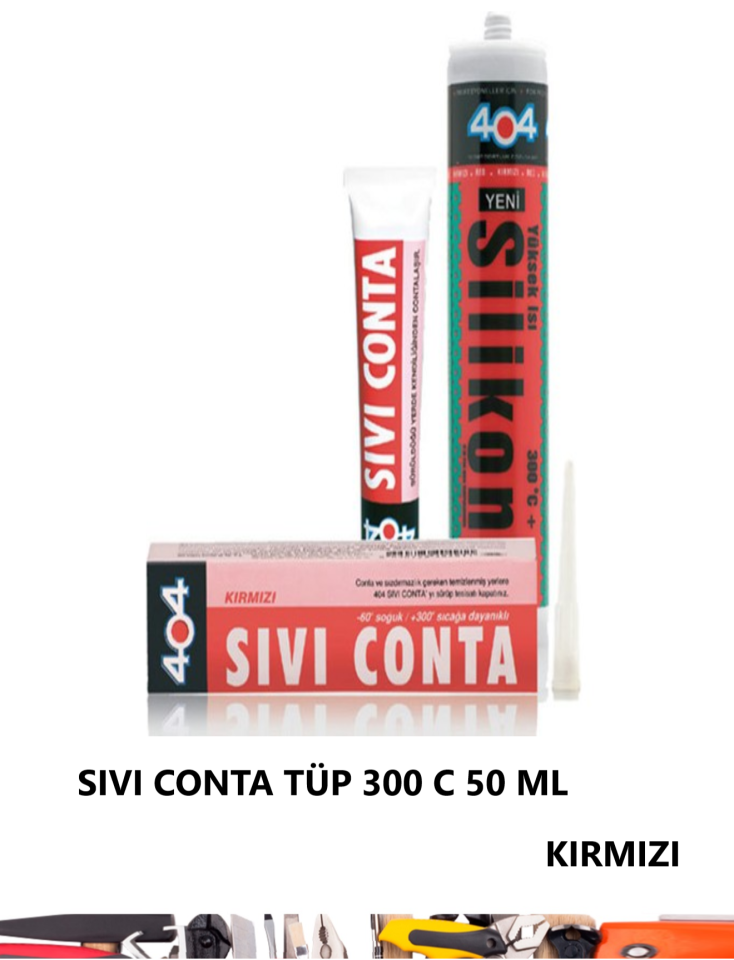SIVI CONTA TÜP 50 ML KIRMIZI 404