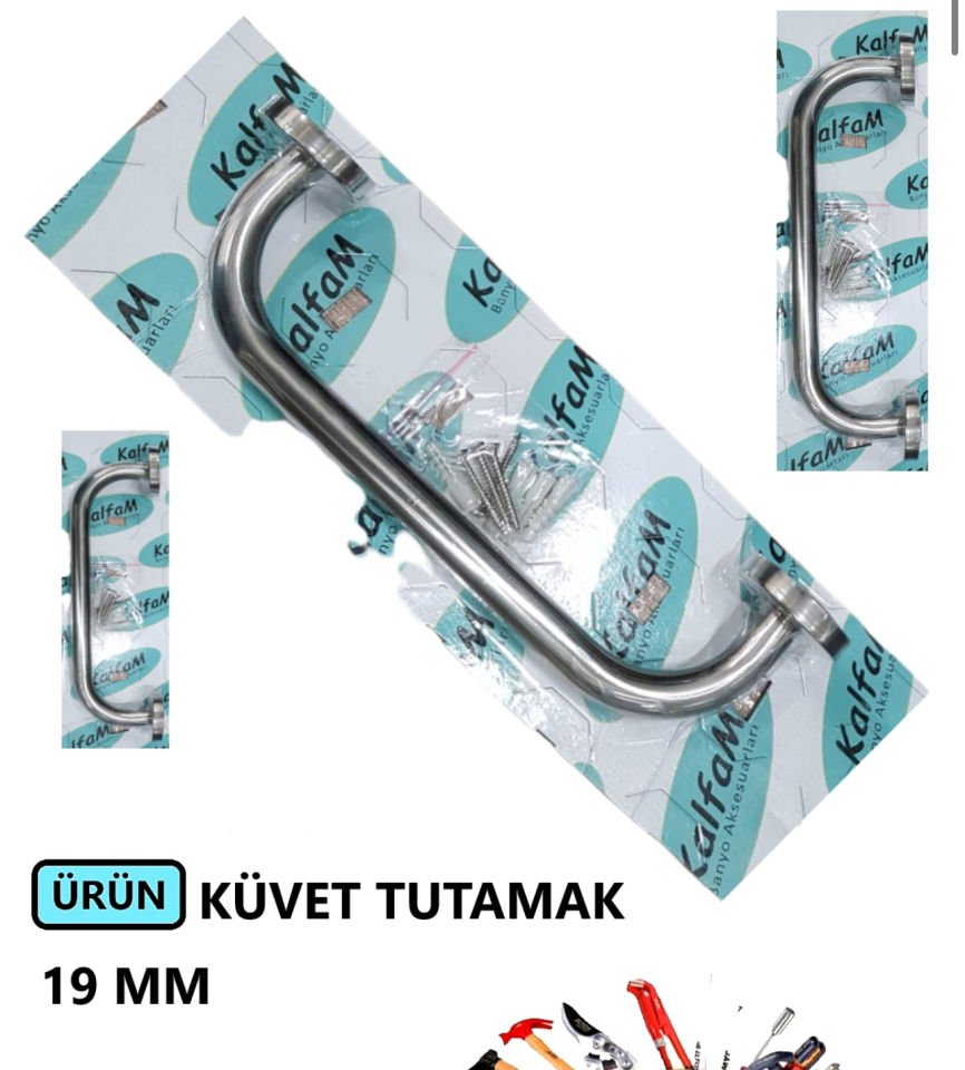 KÜVET TUTAMAK 19 MM 60 CM PASLANMAZ KROM