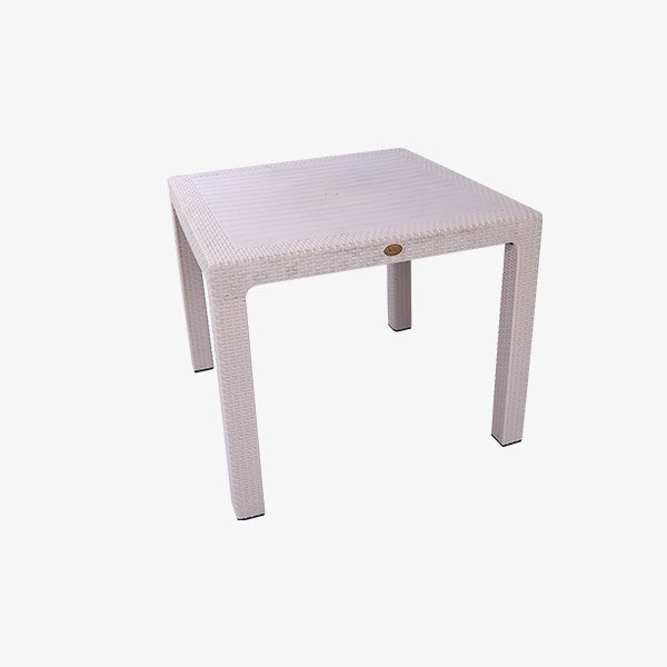 90*90 Zeugma Rattan Camsız Masa