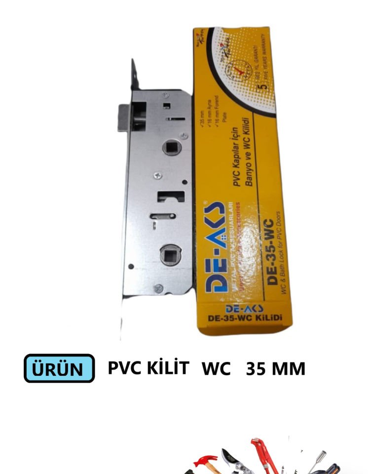 KAPI KİLİDİ PVC WC 35 MM
