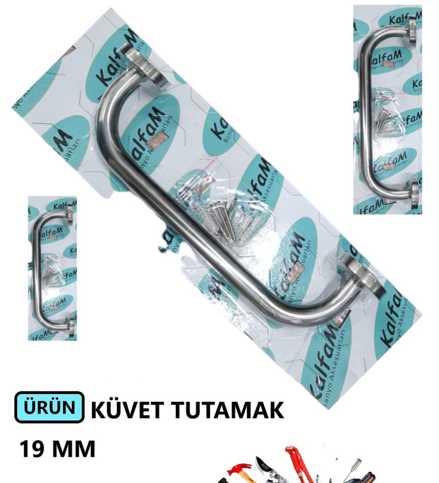 KÜVET TUTAMAK 19 MM 50 CM PASLANMAZ KROM