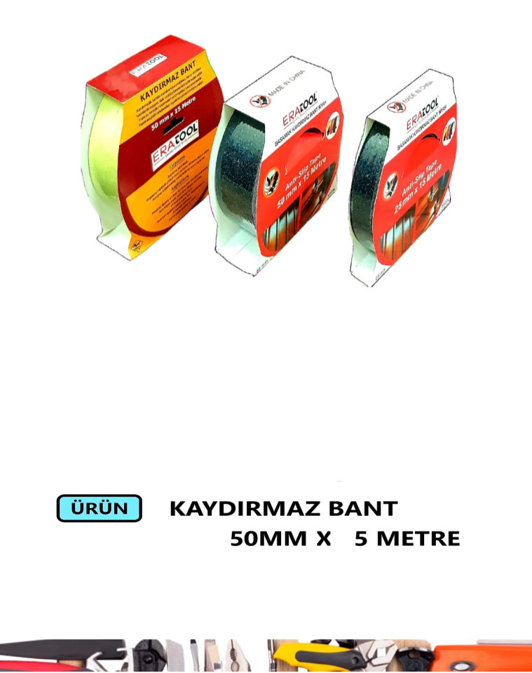KAYDIRMAZ BANT 50MM-5 METRE SİYAH