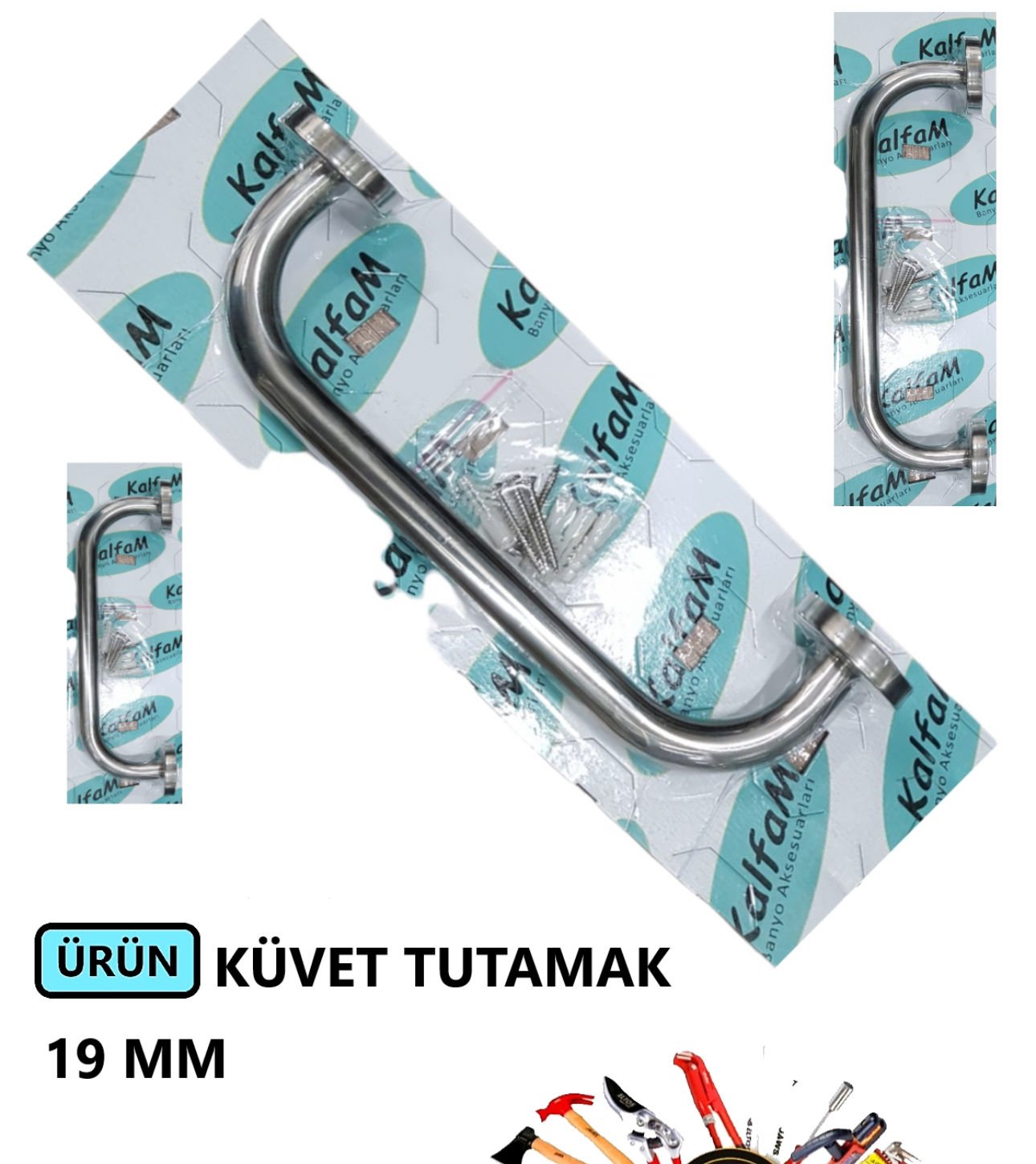 KÜVET TUTAMAK 19 MM 30 CM PASLANMAZ KROM