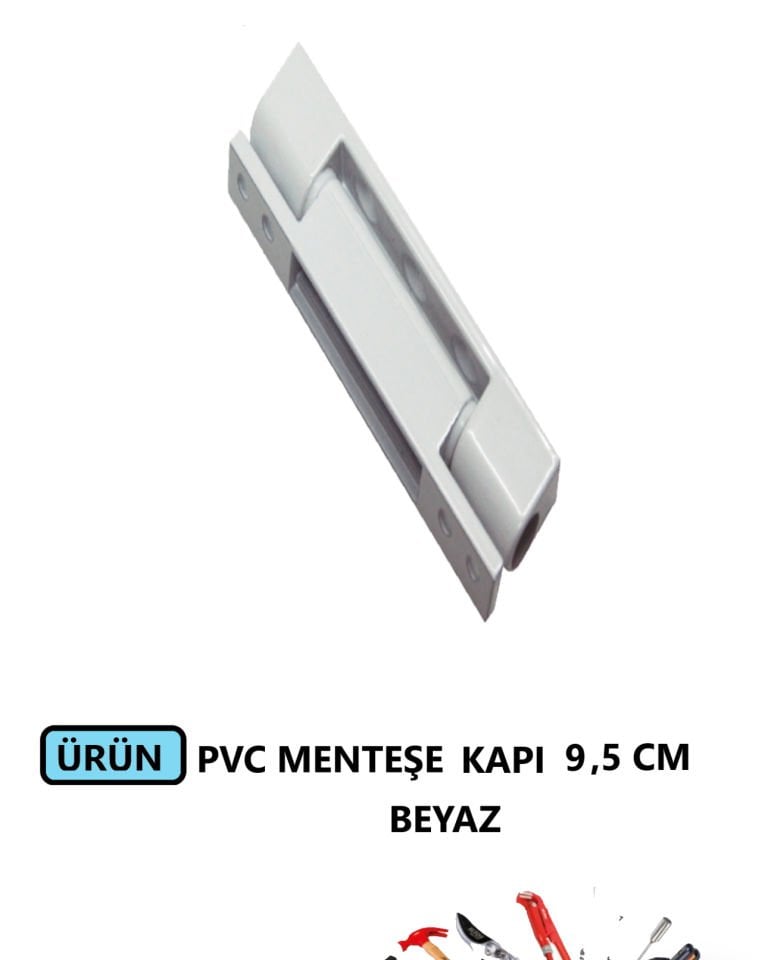 PVC KAPI MENTEŞE 9.5 CM BEYAZ ZAMAK