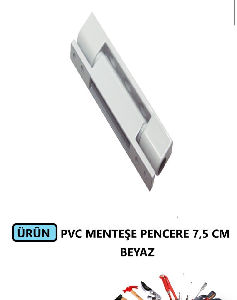 PVC PENCERE MENTEŞE 7,5 CM BEYAZ ZAMAK