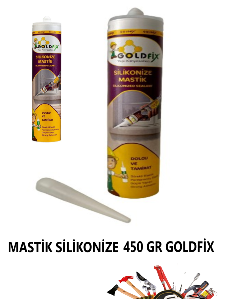 GOLDFİX SİLİKONİZE MASTİK KREM 450 GR