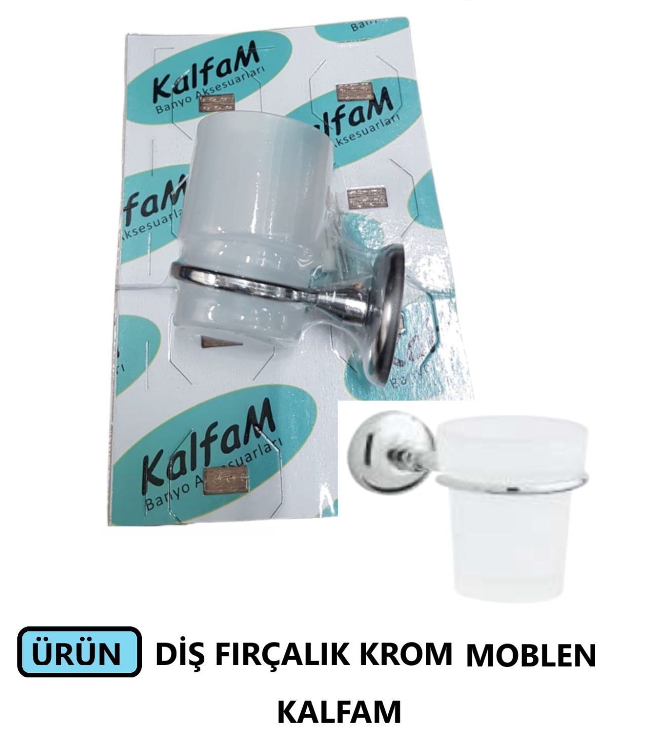 DİŞ FIRÇALIK KROM MOBLEN KAP KALFAM