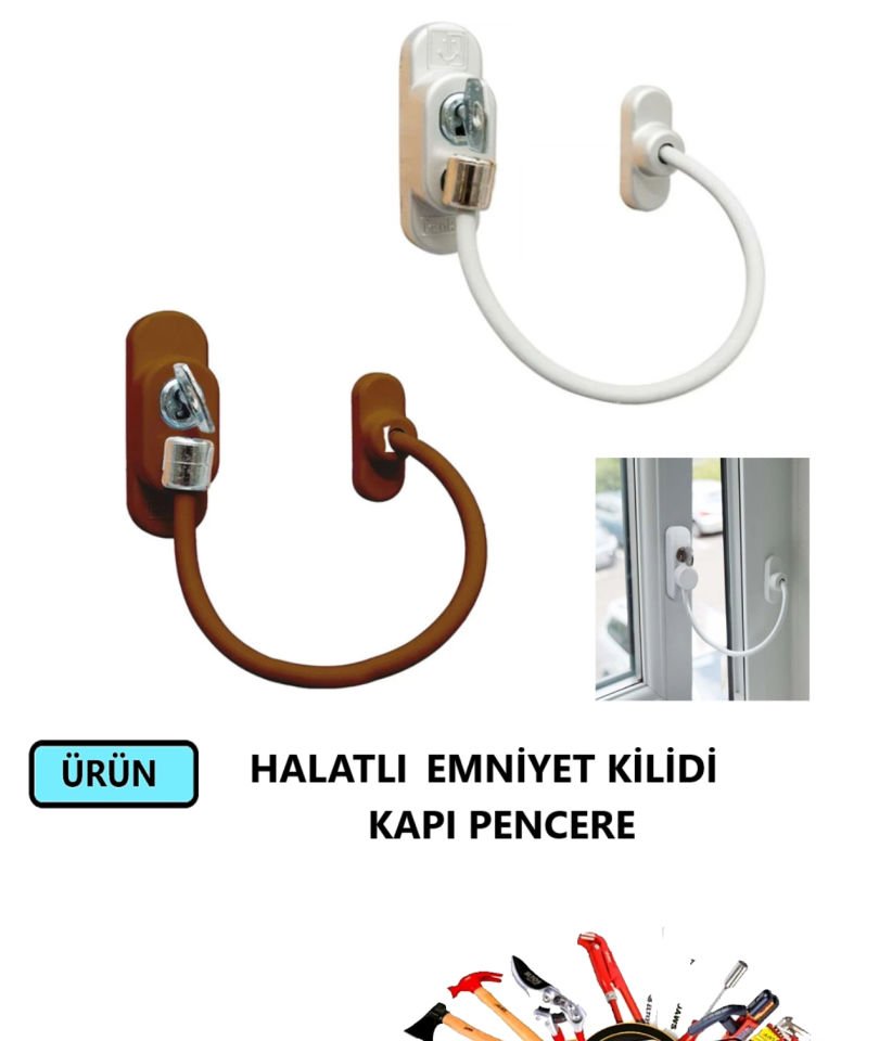 EMNİYET KİLİDİ HALATLI KİDMİX KAPI PENCERE