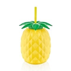 Qlux Ananas Bardak (Pipetli)