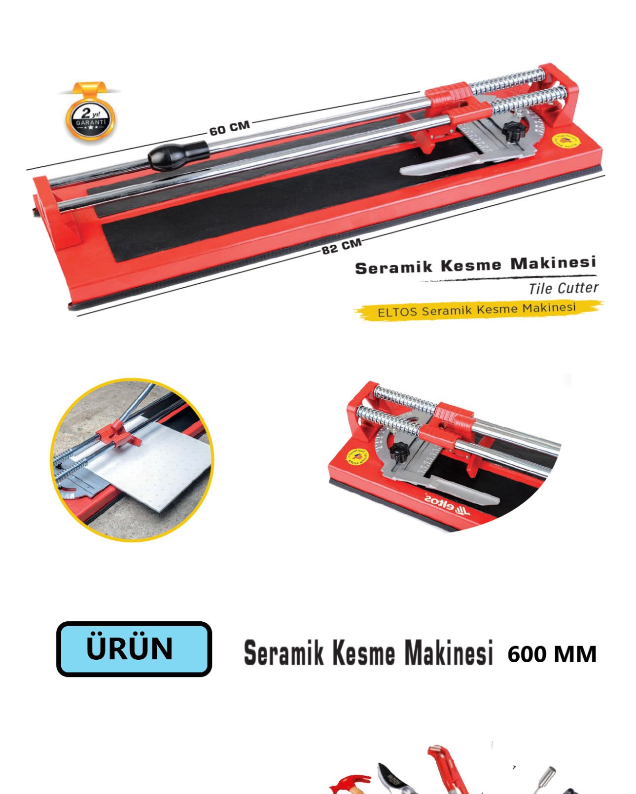 SERAMİK KESME MAKİNASI 600 MM ELTOS