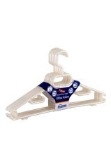 6'Lı Döner Başlıklı Elbise Askısı Evelüx Beyaz