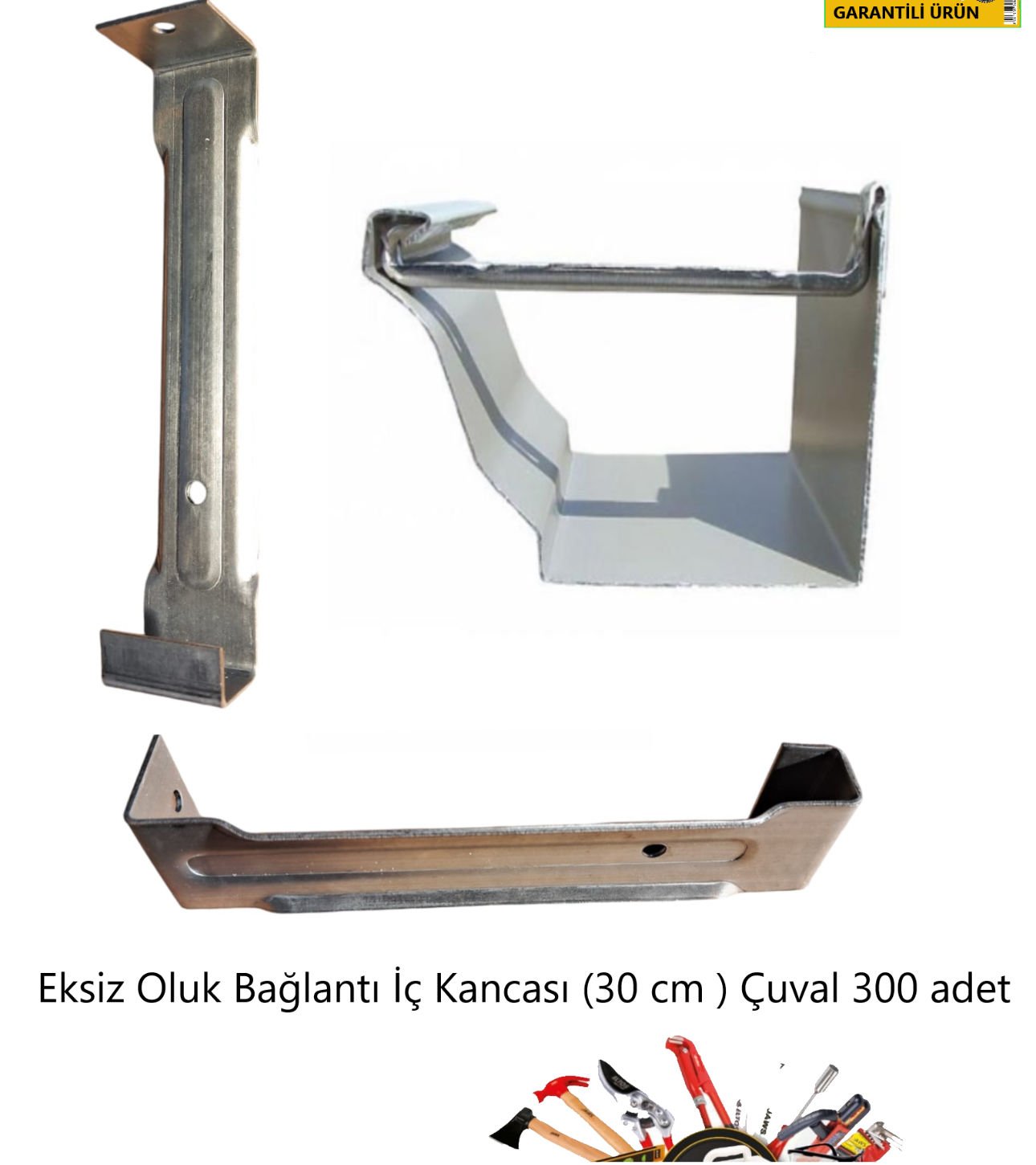EKSİZ OLUK BAĞLANTI İÇ SACI 30 CM 1,5MM GALVENİZ KAPLI