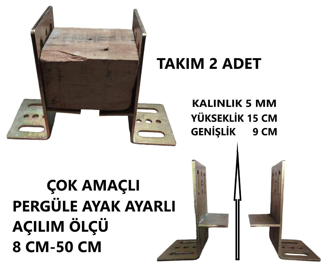 PERGÜLE AYAK TABANLI ÇOK AMAÇLI 9X15 CM