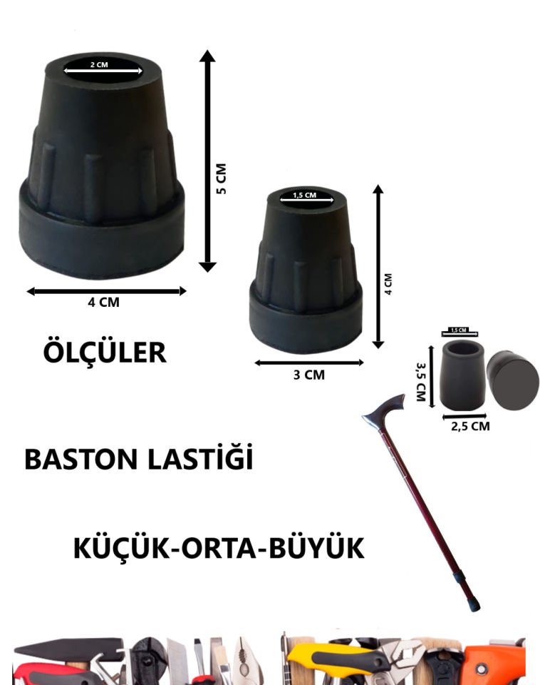 BASTON LASTİĞİ KÜÇÜK EN 2,5CM YÜK 3,5CM DELİK İÇ 1,5 CM